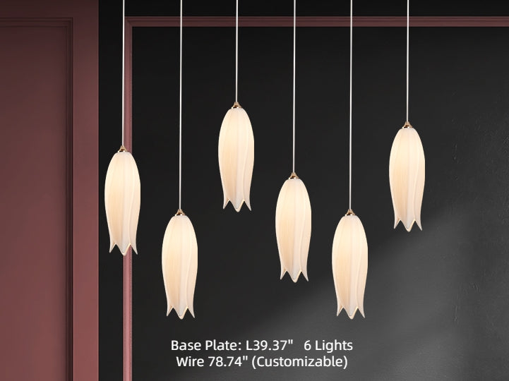 Elegant Flower Chandelier For Foyer/ Staircase