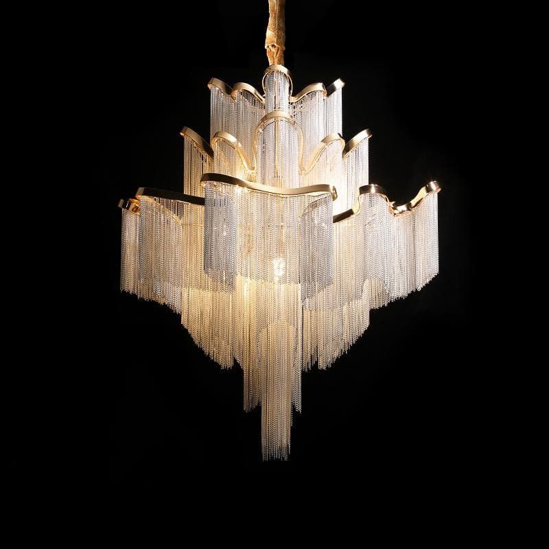 Liz Luxury Flower Chain Chandelier