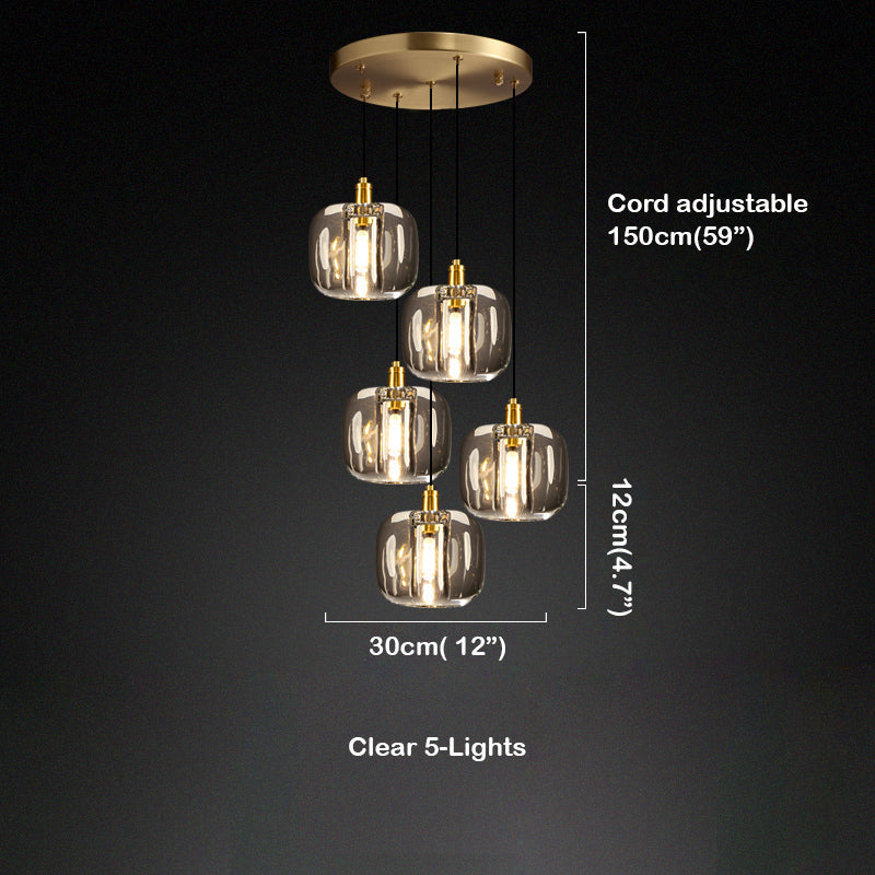 Luster Gaze Cosmic Orb Crystal Pendant Lighting - Background Shot