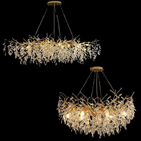 Albero Modern French-Style Branch Crystal Chandelier