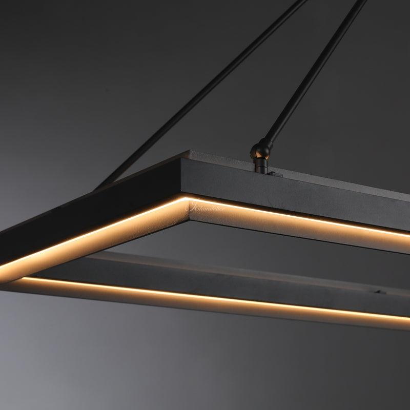 Peron Rectangular Chandelier Custom 60" x 36" x 24"