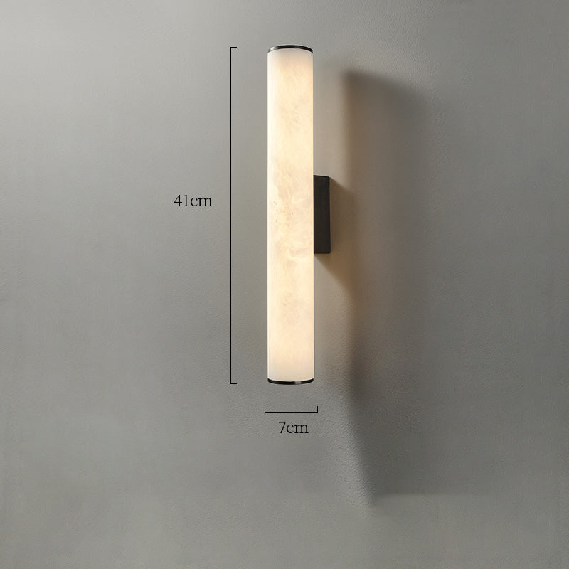 Modern Alabaster Melange Bathroom Sconce, Vanity Light chandeliers for dining room,chandeliers for stairways,chandeliers for foyer,chandeliers for bedrooms,chandeliers for kitchen,chandeliers for living room Luster Gaze Small Black