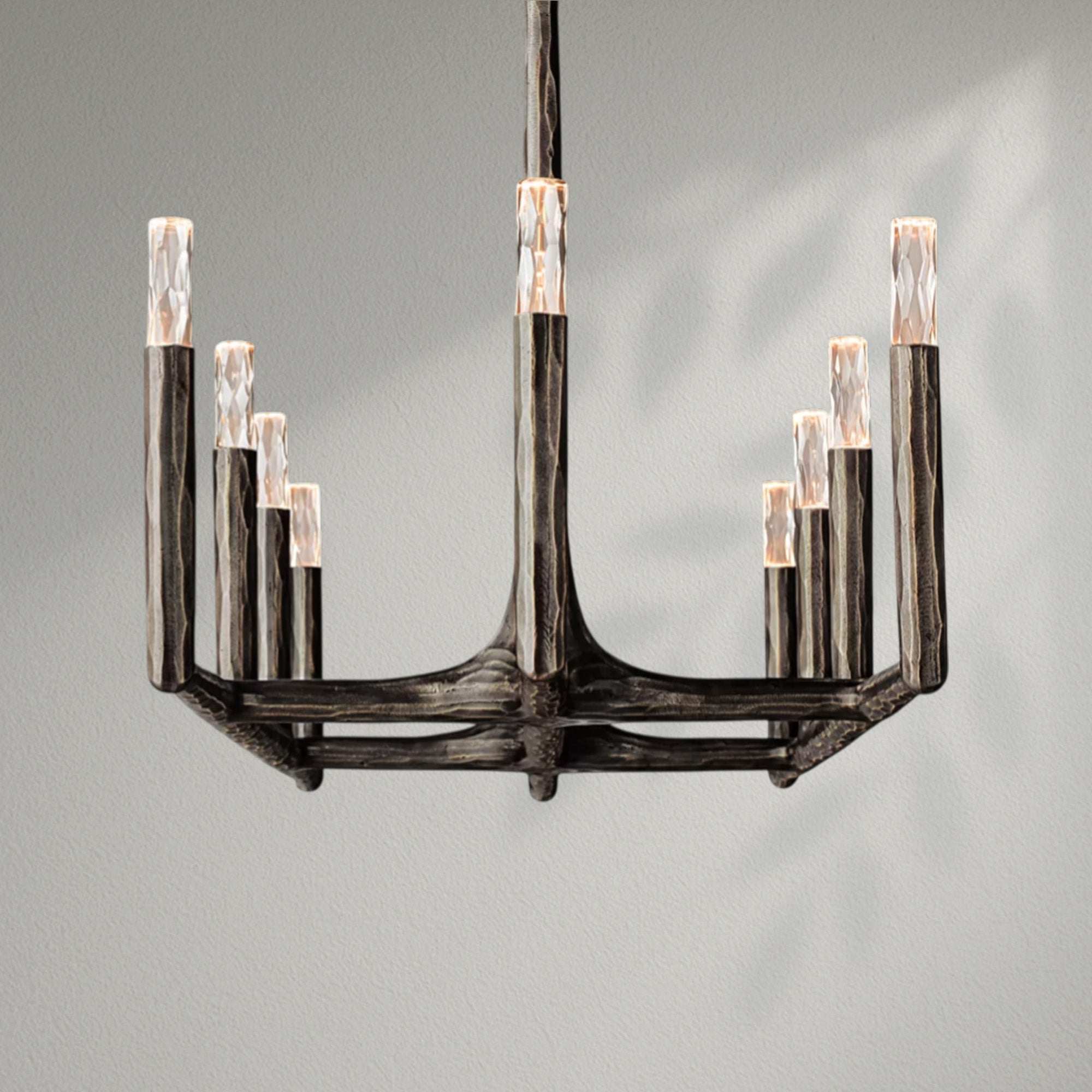 Thaddeos Forged Linear Chandelier