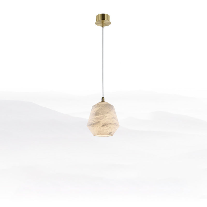 Nordic Alabaster and Brass Minimalist Pendant Light chandeliers for dining room,chandeliers for stairways,chandeliers for foyer,chandeliers for bedrooms,chandeliers for kitchen,chandeliers for living room Luster Gaze Style E
