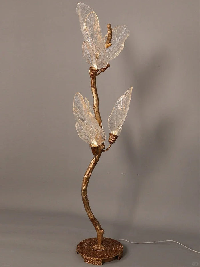 Creative Bionic Resin Leaves Chandelier