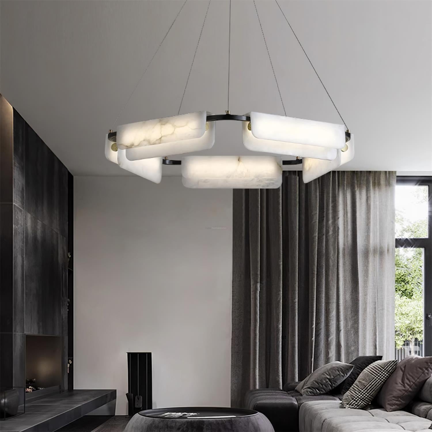 Delia Alabaster Chandelier 23.6''31.5''