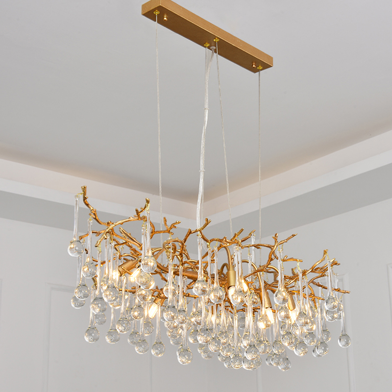 Luster Gaze Verdant Canopy Crystal Branch Chandelier - Background Shot