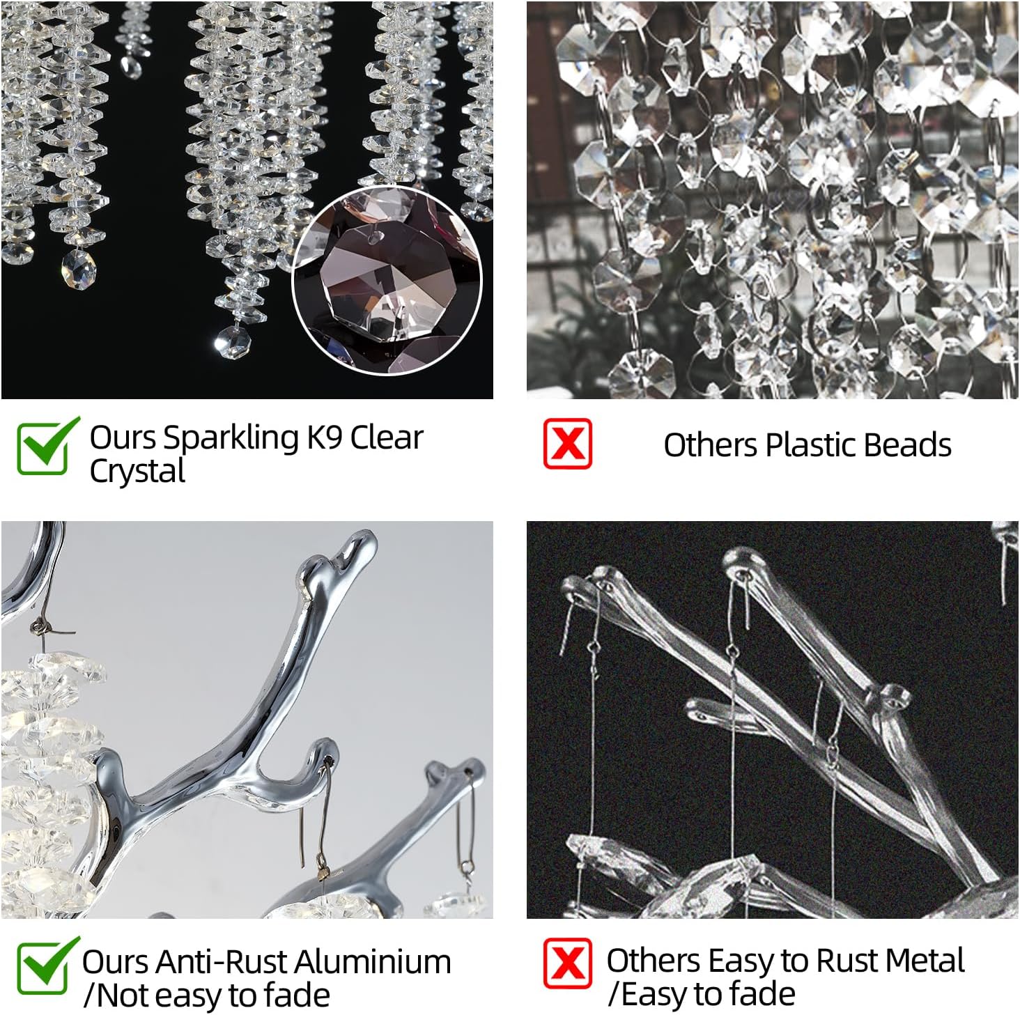 Luster Gaze Starlight Bloom Crystal Wall Sconce - Background Shot