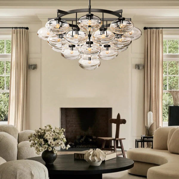 Cabrete Clear Glass Round Chandelier