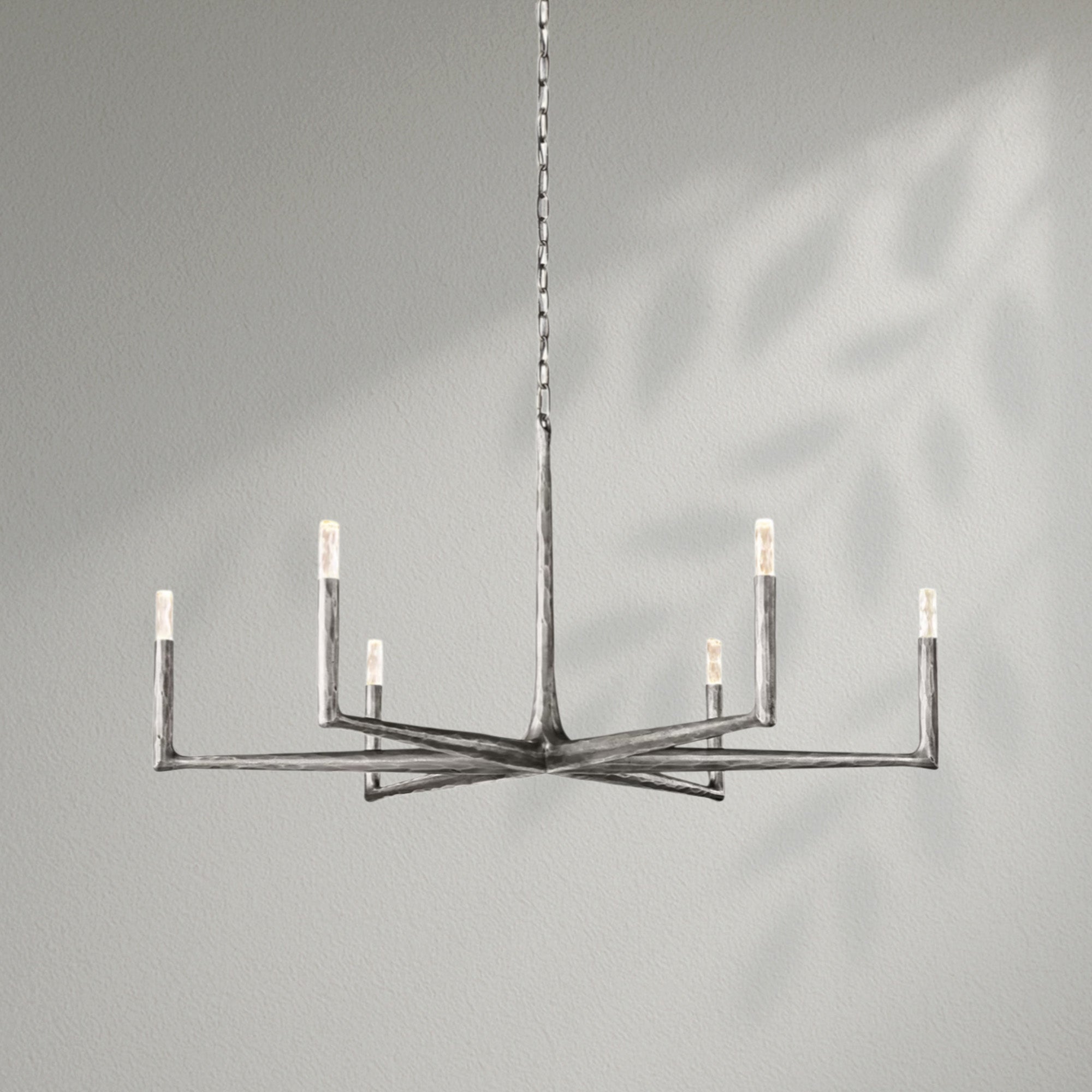 Thaddeos Forged Round Chandelier