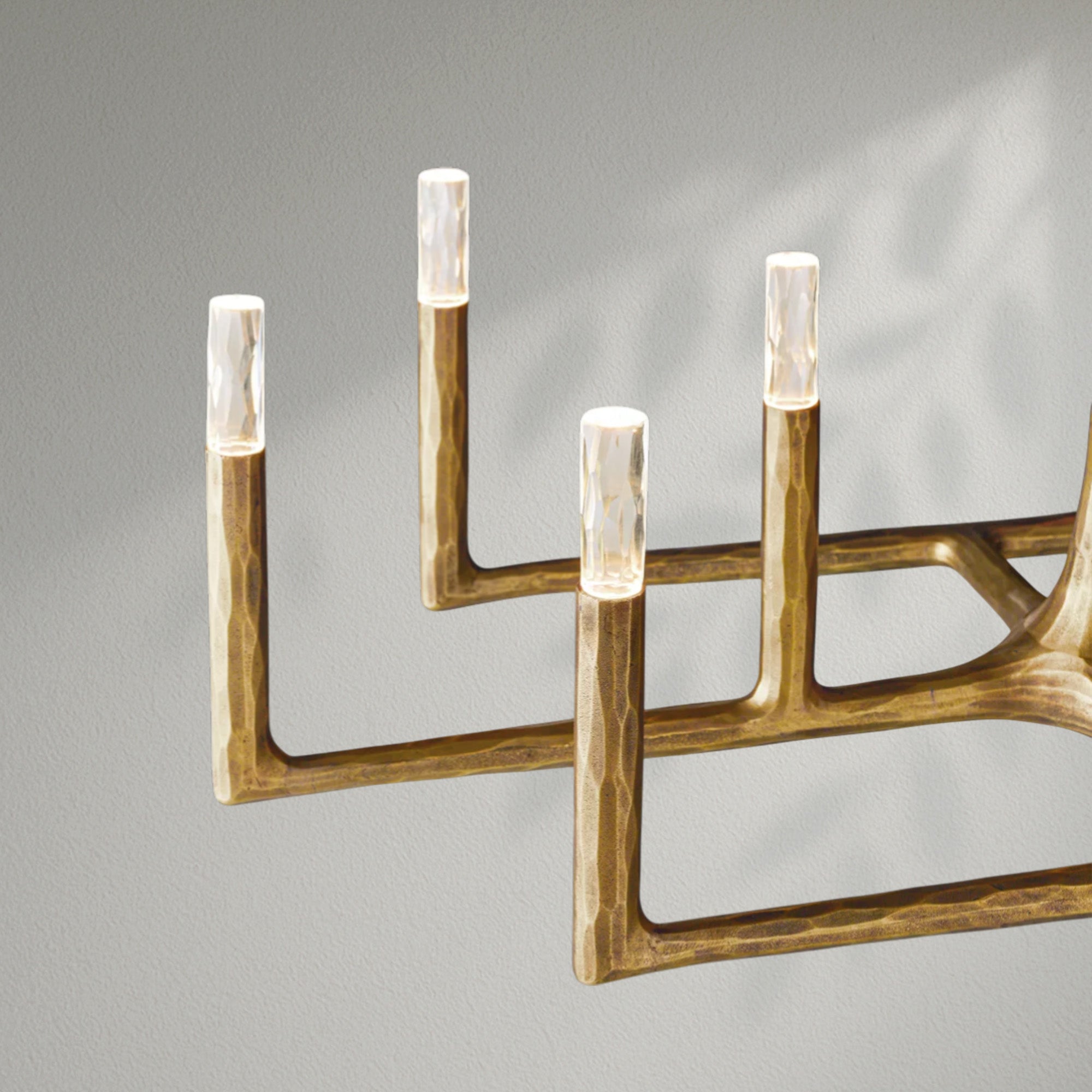 Thaddeos Forged Linear Chandelier