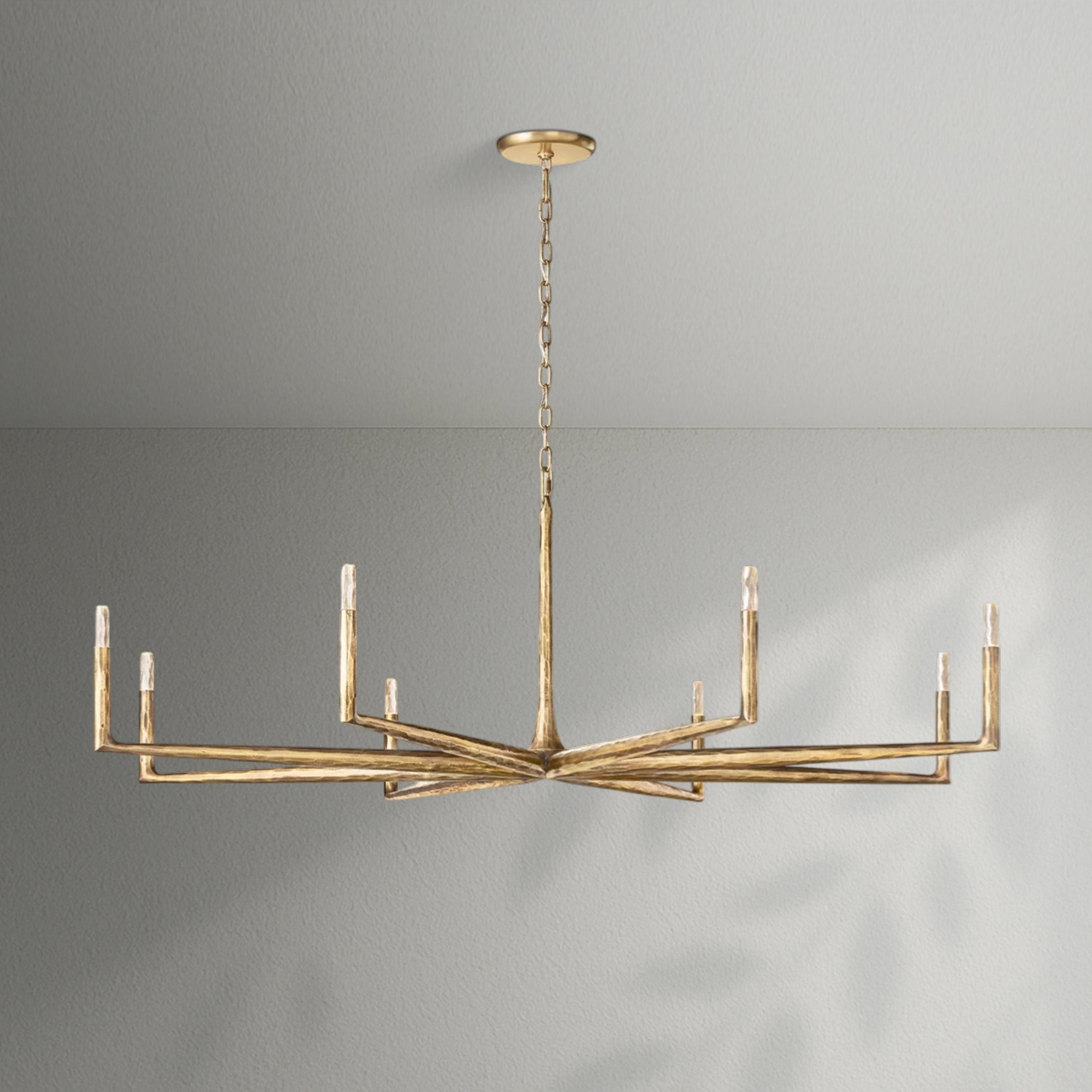 Thaddeos Forged Round Chandelier