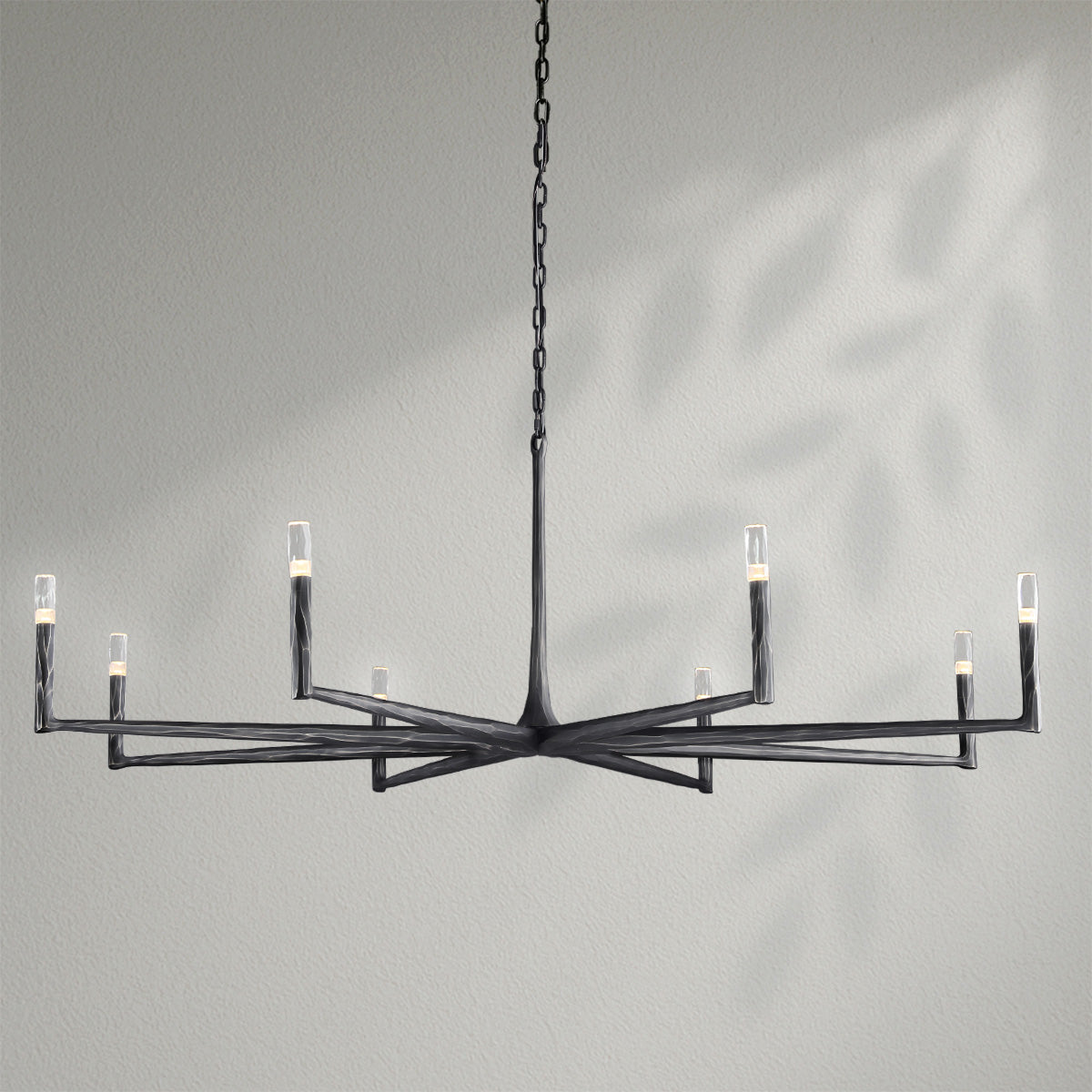 Thaddeos Forged Round Chandelier