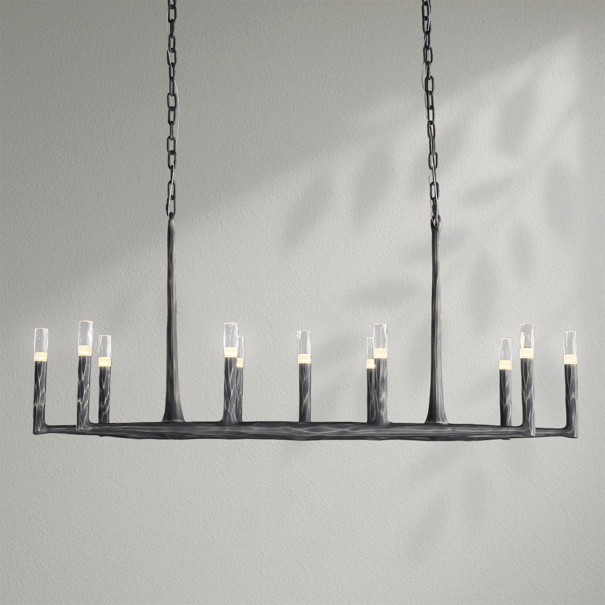 Thaddeos Forged Linear Chandelier
