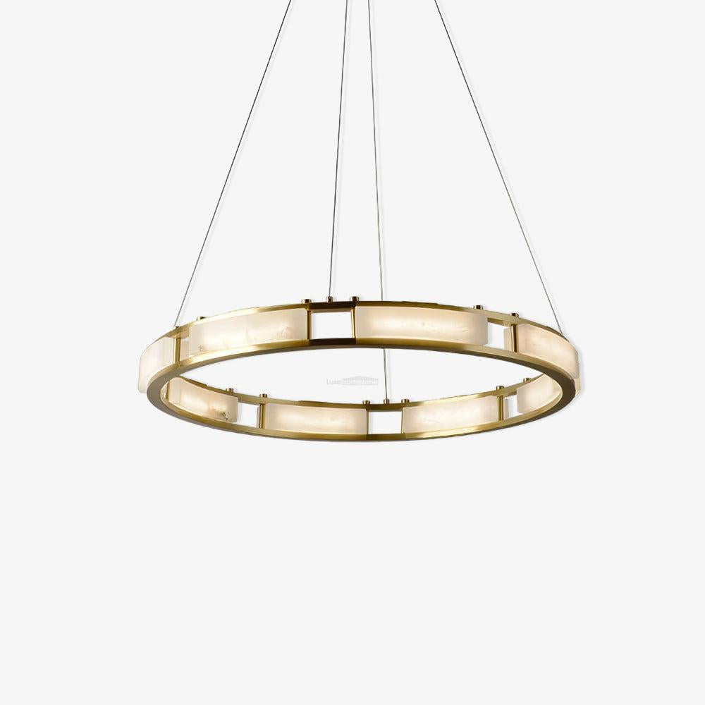 Qatar Alabaster Round Chandelier