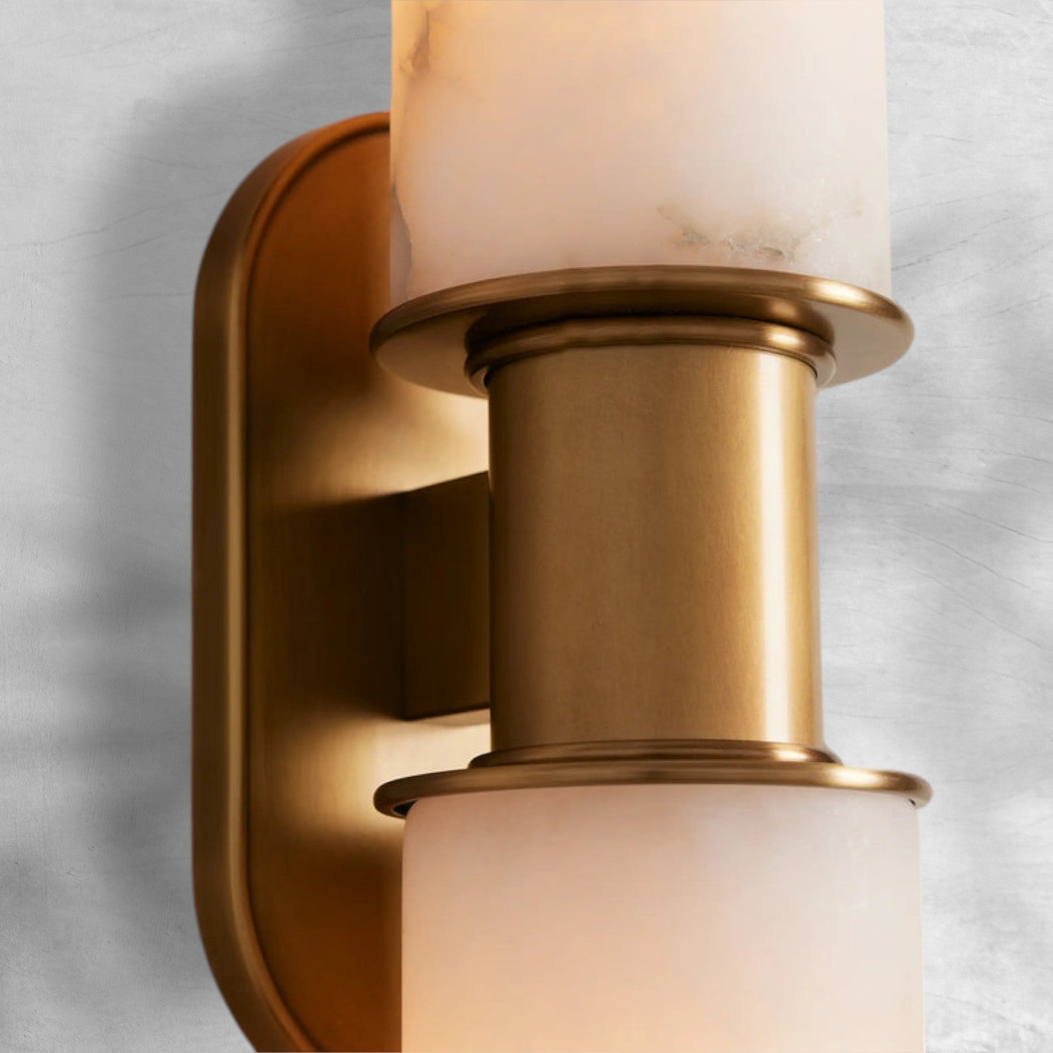 Harlin 2-Light Wall Sconce in Alabaster