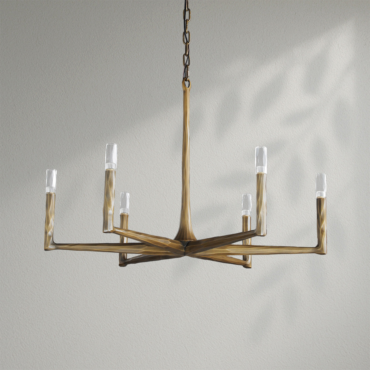 Thaddeos Forged Round Chandelier