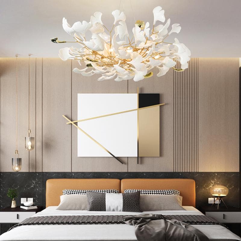 Ginkgo Chandelier Gold