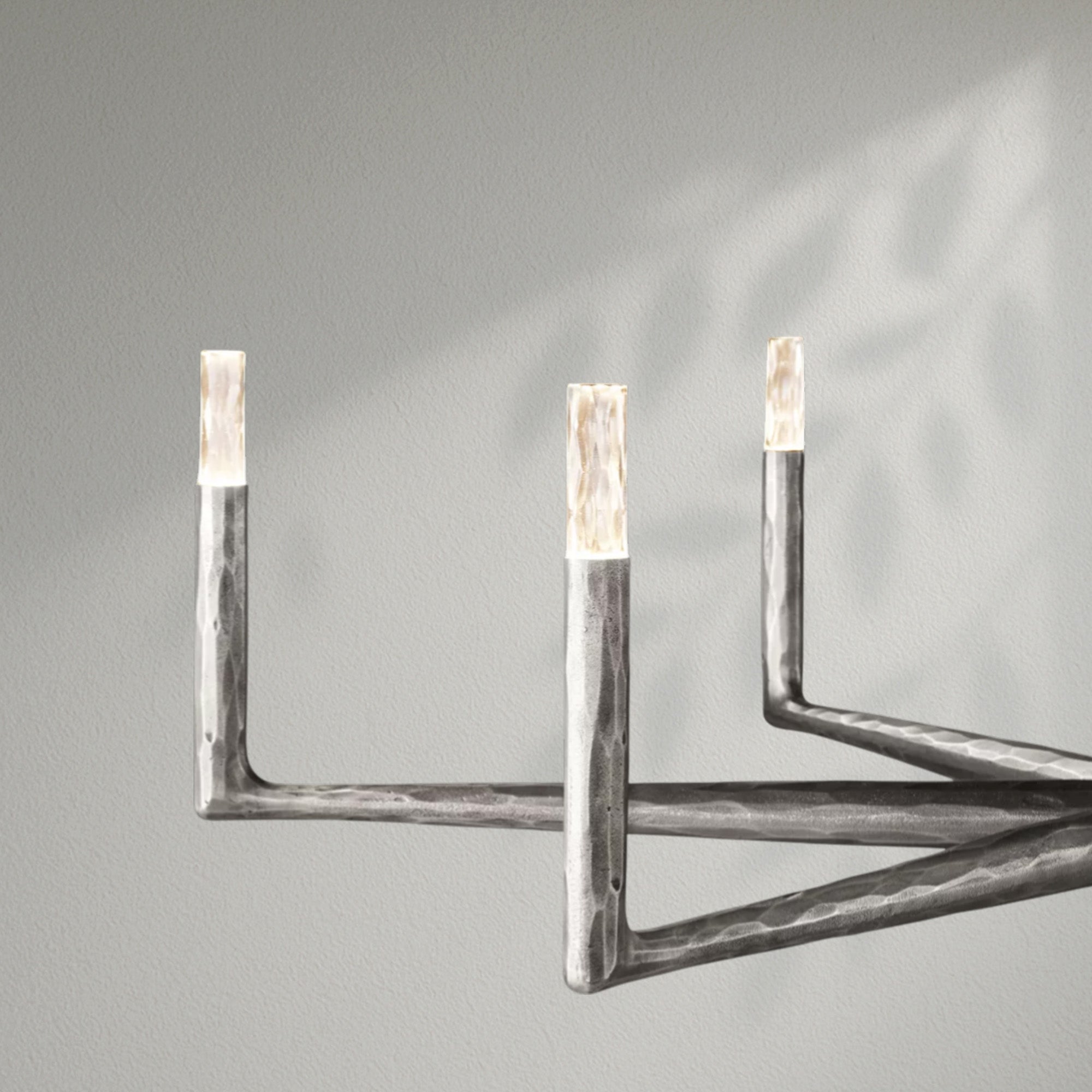 Thaddeos Forged Round Chandelier