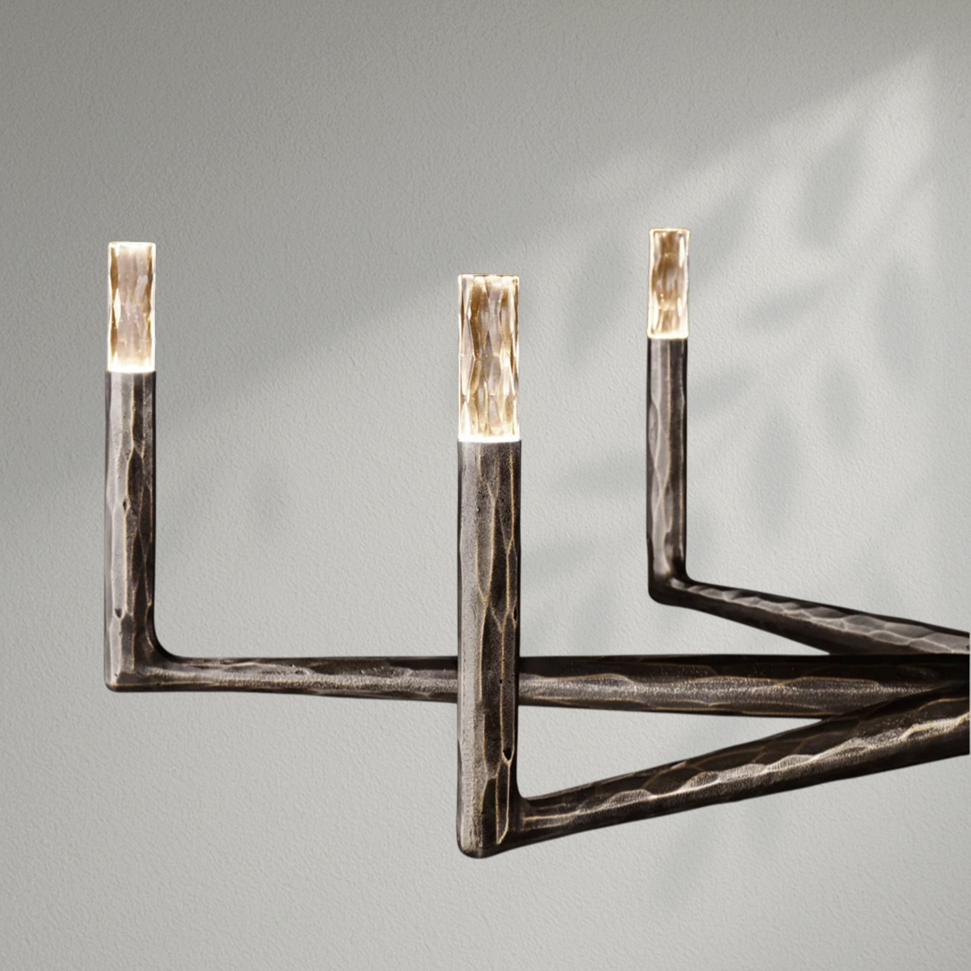 Thaddeos Forged Round Chandelier