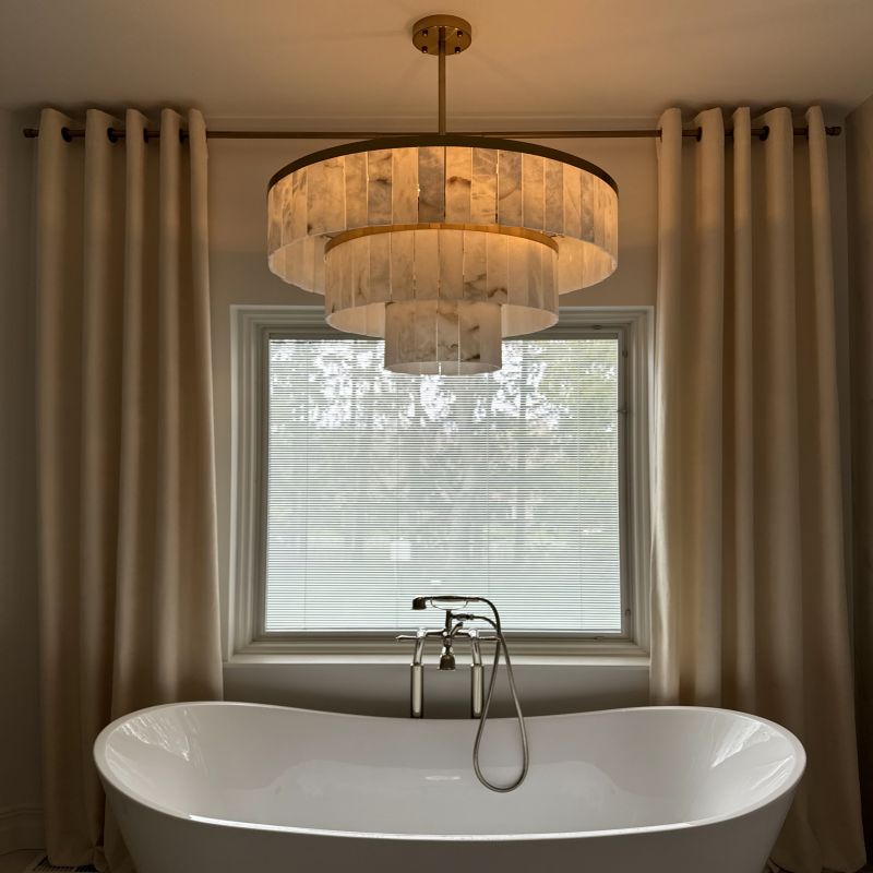 Round Alabaster 3 Tier Modern Chandelier,Living Room Chandelier chandelier for bedroom,chandelier for dining room,chandelier for stairways,chandelier for foyer,chandelier for bathrooms,chandelier for living room Luster Gaze