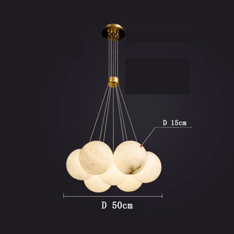 Alabaster Anne Ceiling Pendant 7/19 Lights