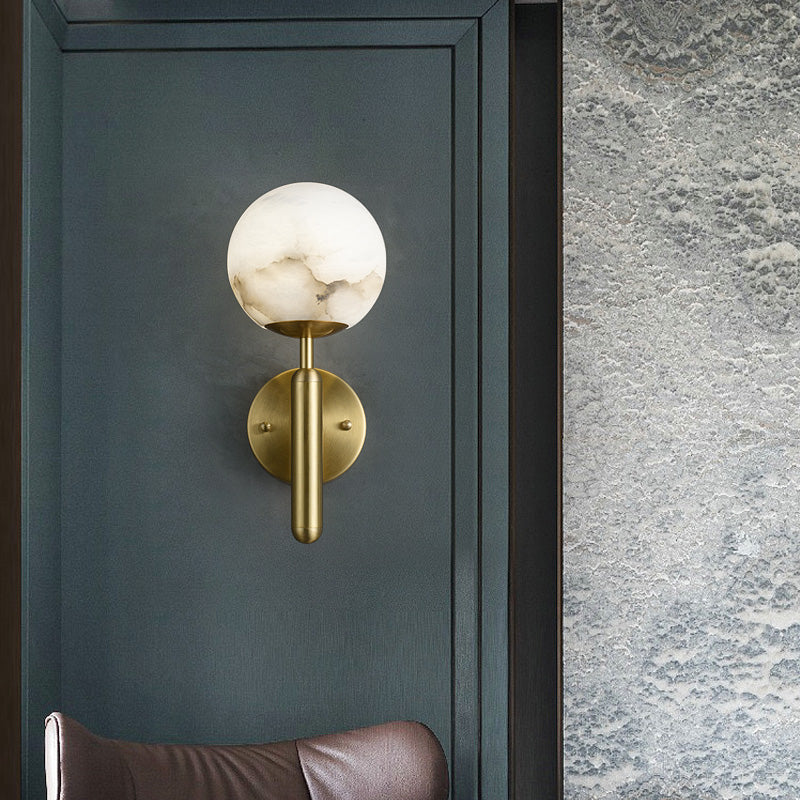 Savin Modern Alabaster Global Wall Light for Bedroom, Living Room wall sconce for bedroom,wall sconce for dining room,wall sconce for stairways,wall sconce for foyer,wall sconce for bathrooms,wall sconce for kitchen,wall sconce for living room Luster Gaze