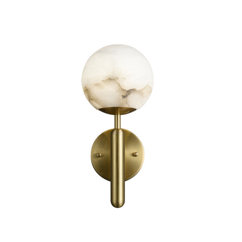 Savin Modern Alabaster Global Wall Light for Bedroom, Living Room wall sconce for bedroom,wall sconce for dining room,wall sconce for stairways,wall sconce for foyer,wall sconce for bathrooms,wall sconce for kitchen,wall sconce for living room Luster Gaze