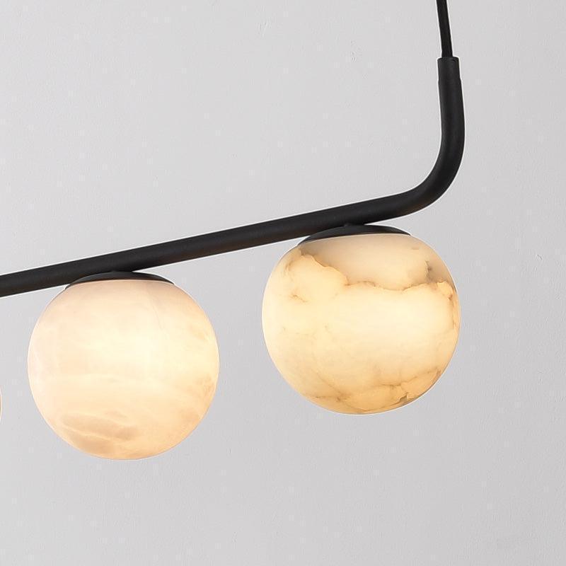 Alabaster Anne Island Chandelier 5 Lights