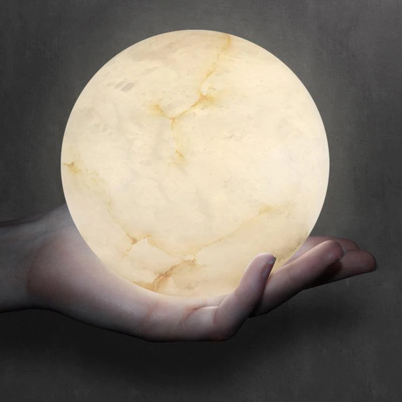 Carmen Modern Alabaster Kitchen Island Pendant, Real Alabaster Pendant Lamp For Bedroom Chandelier Luster Gaze