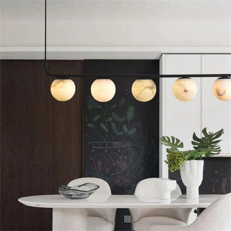 Alabaster Global Linear Chandelier 10.2"H