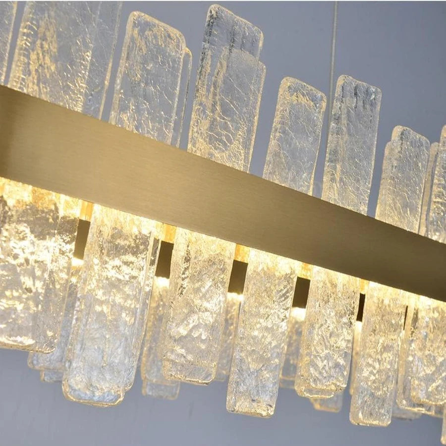 Luster Gaze Radiant Prism Rectangular Chandelier - Background Shot