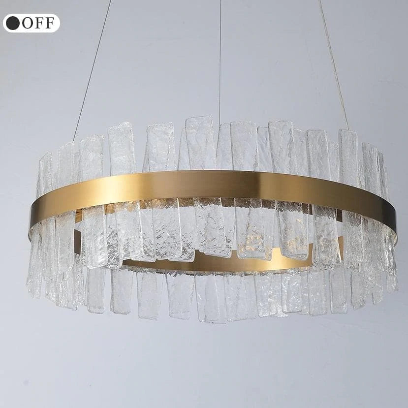 Luster Gaze Radiant Halo Round Chandelier - Background Shot