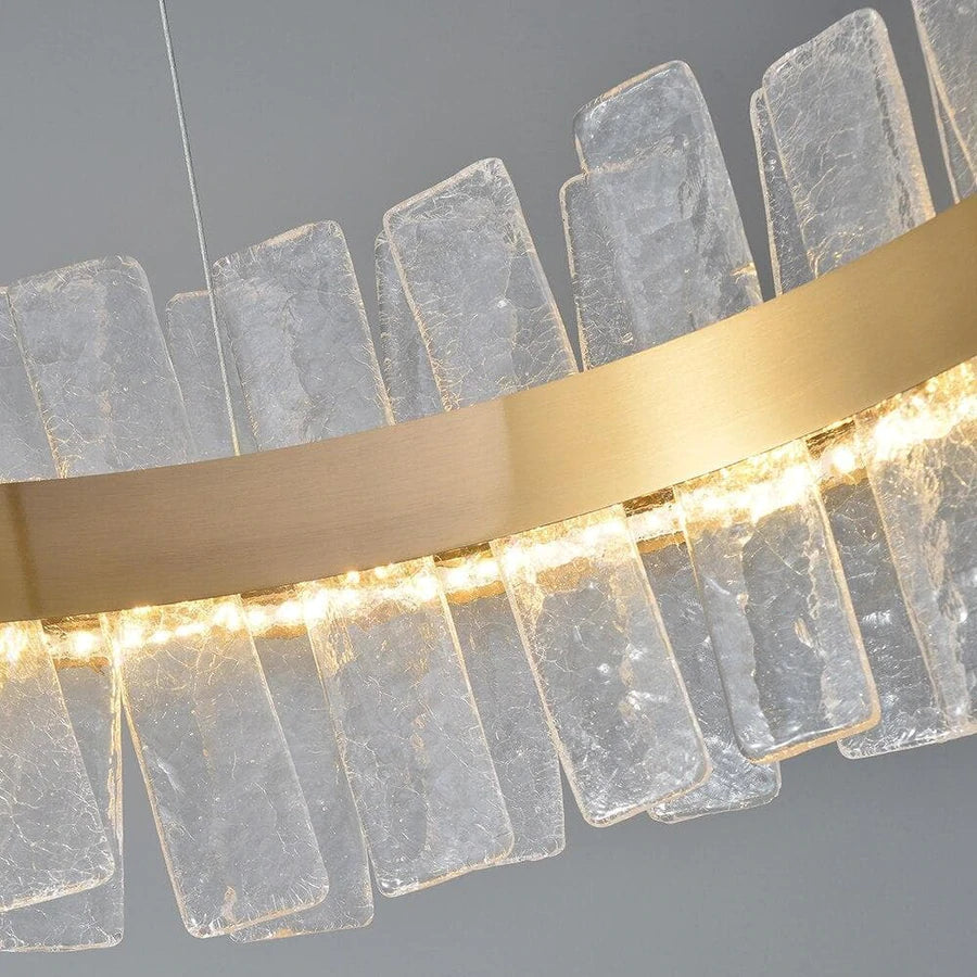 Luster Gaze Radiant Halo Round Chandelier - Background Shot