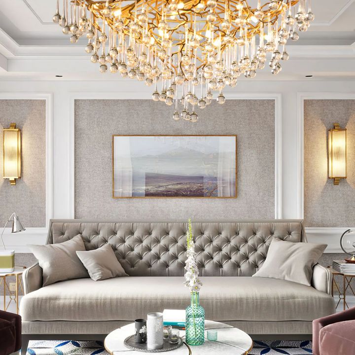 Branch Anita Brass Chandelier