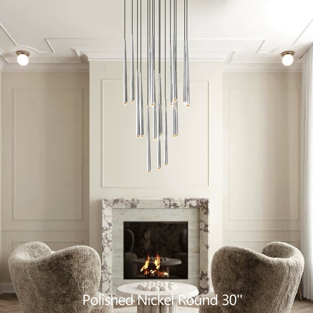 Aquitains Modern Round Chandelier