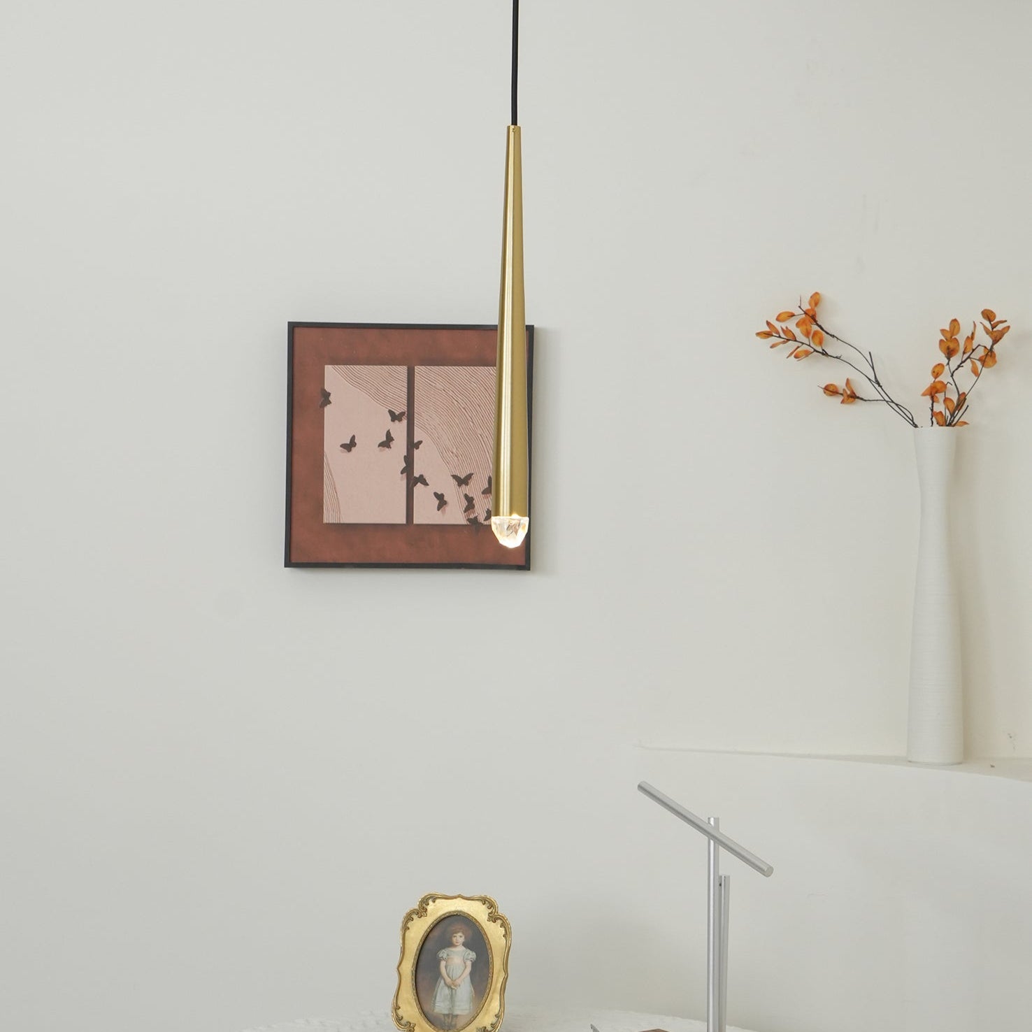Aquitains Modern Round Pendant Light 24"