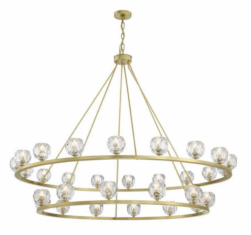 Agron 30 Light Crystal Chandelier - Luster Gaze