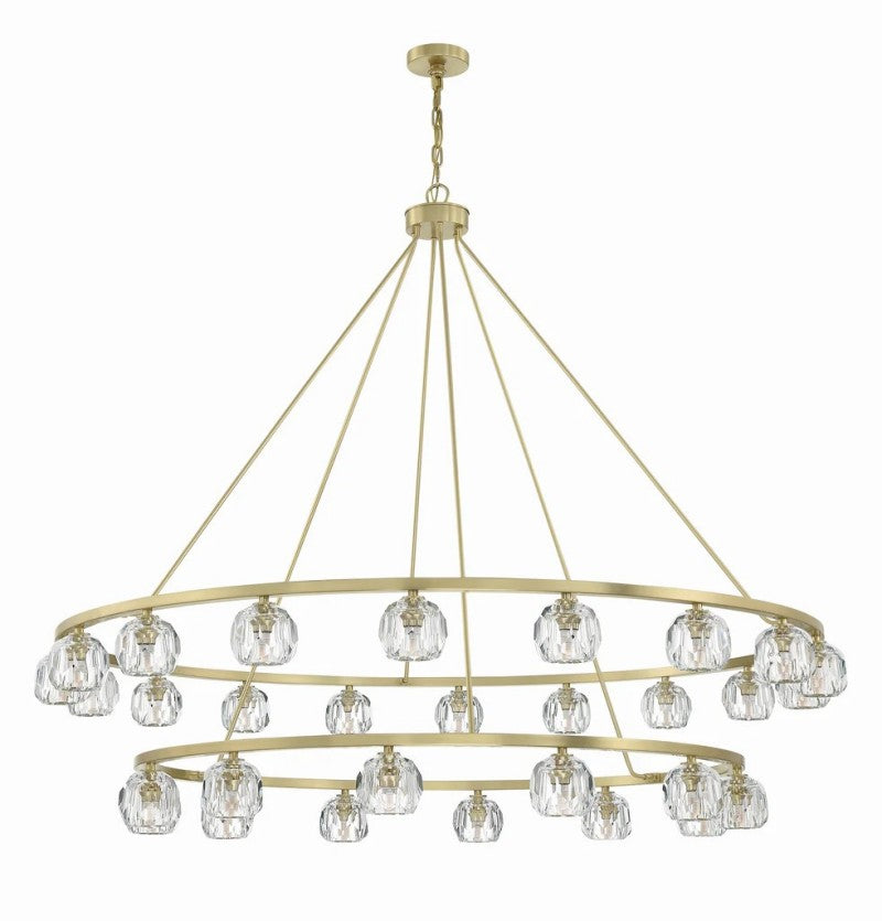 Agron 30 Light Crystal Chandelier - Luster Gaze