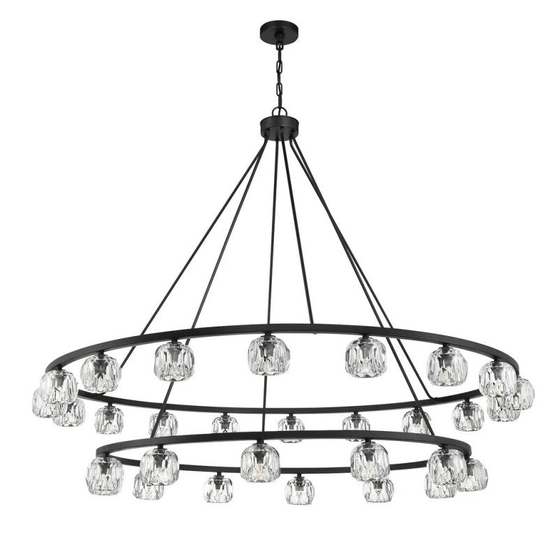 Agron 30 Light Crystal Chandelier - Luster Gaze