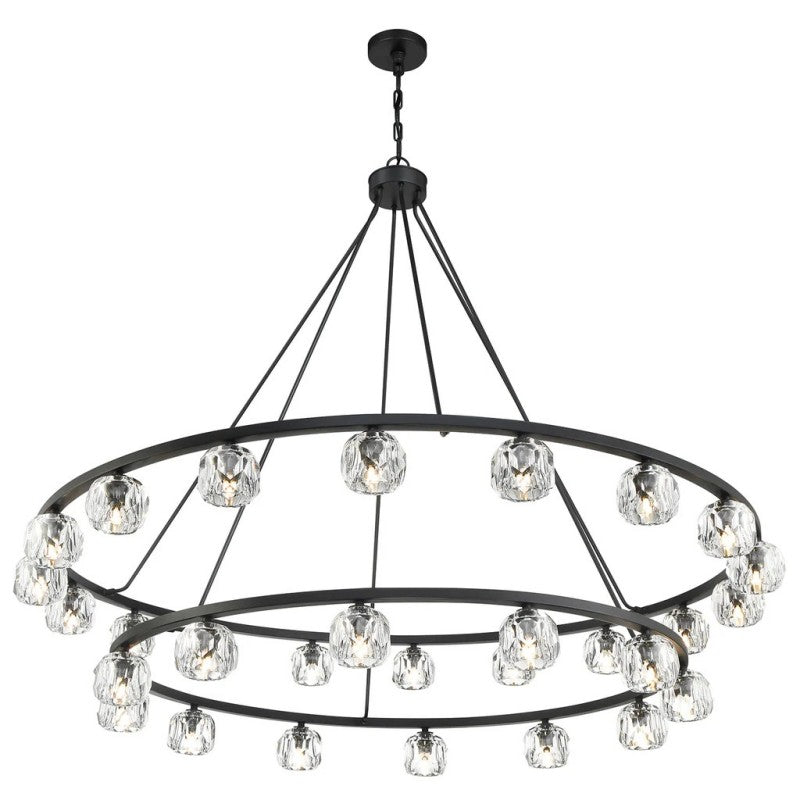 Agron 30 Light Crystal Chandelier - Luster Gaze