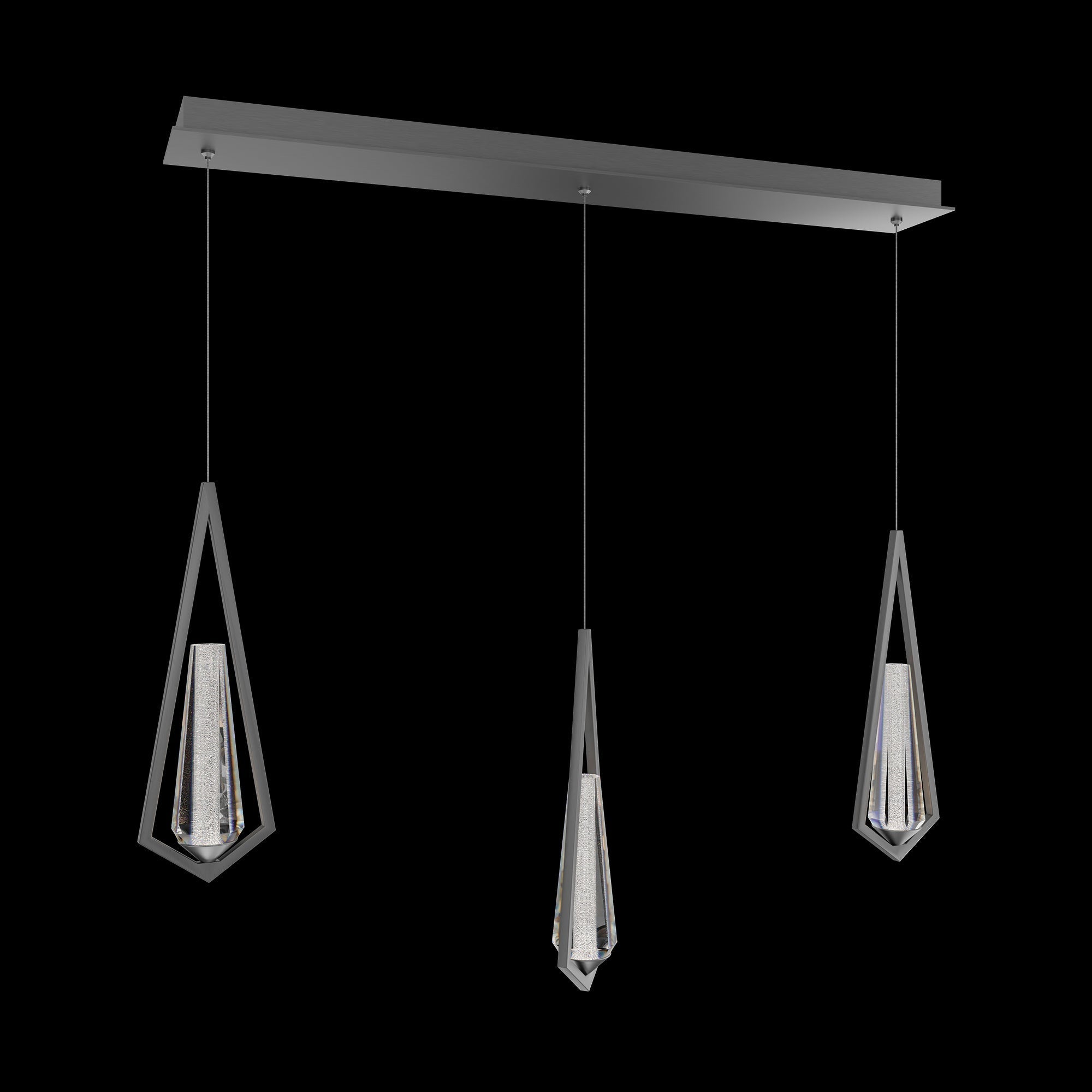 Luster Gaze Radiant Prism 3-Light Linear Chandelier - Background Shot