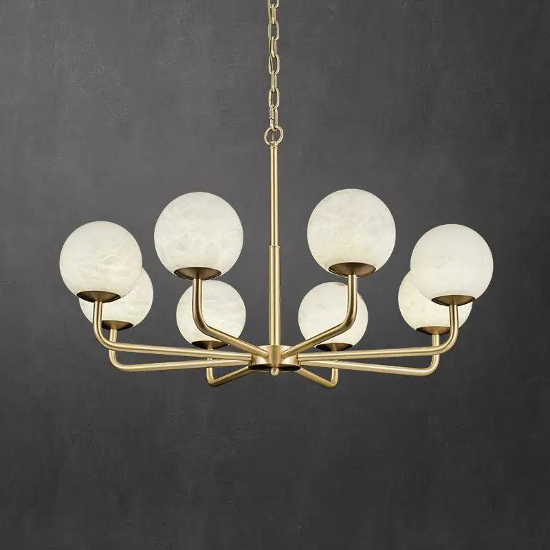 Alabaster Modern Global Dining Chandelier