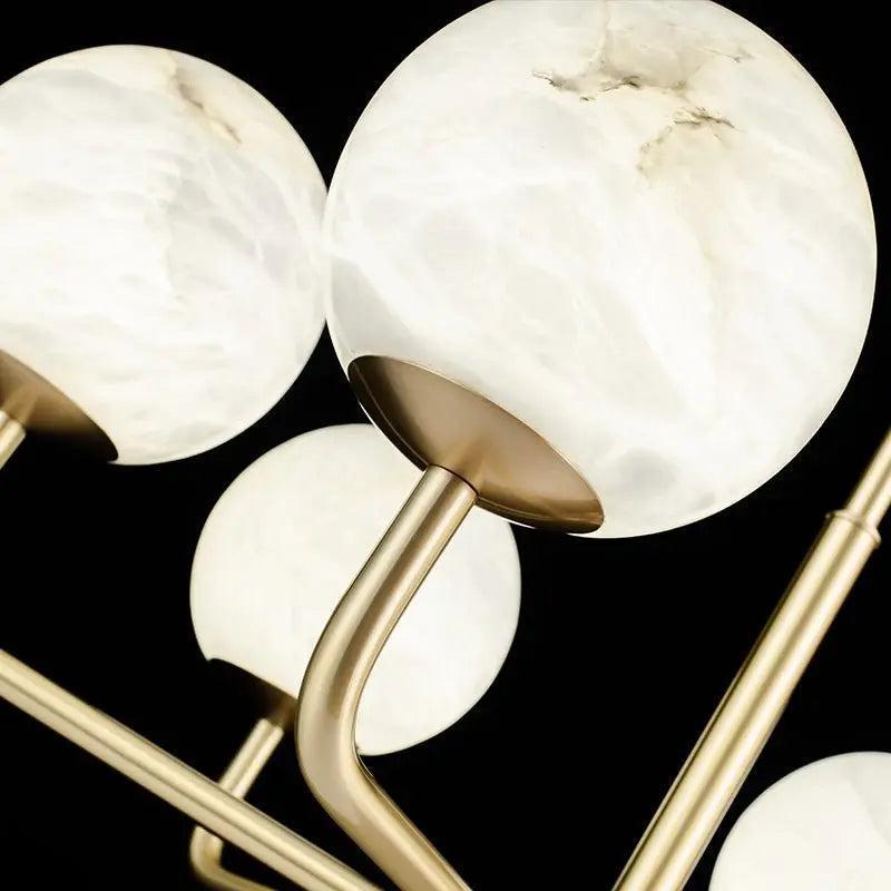 Alabaster Modern Global Dining Chandelier