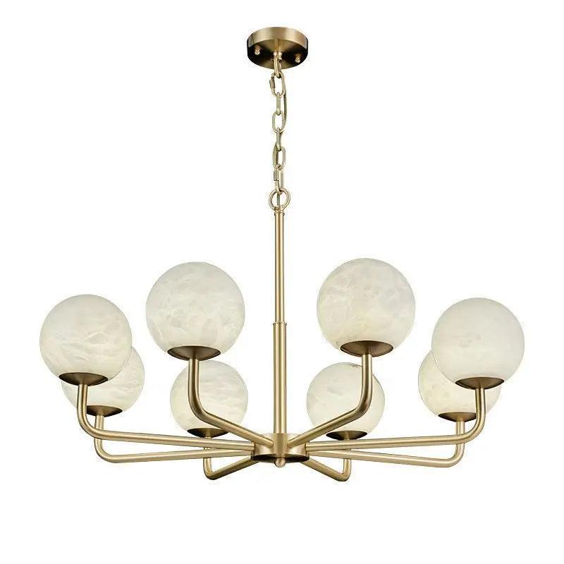 Alabaster Modern Global Dining Chandelier
