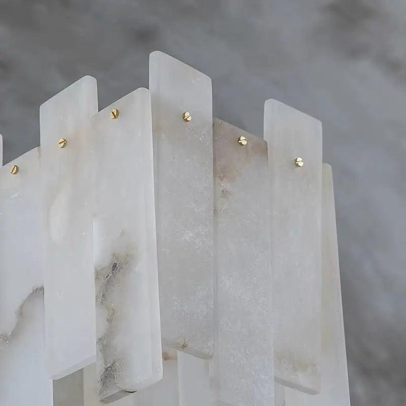 Alabaster Modern Rectangular Dining Room Chandeliers