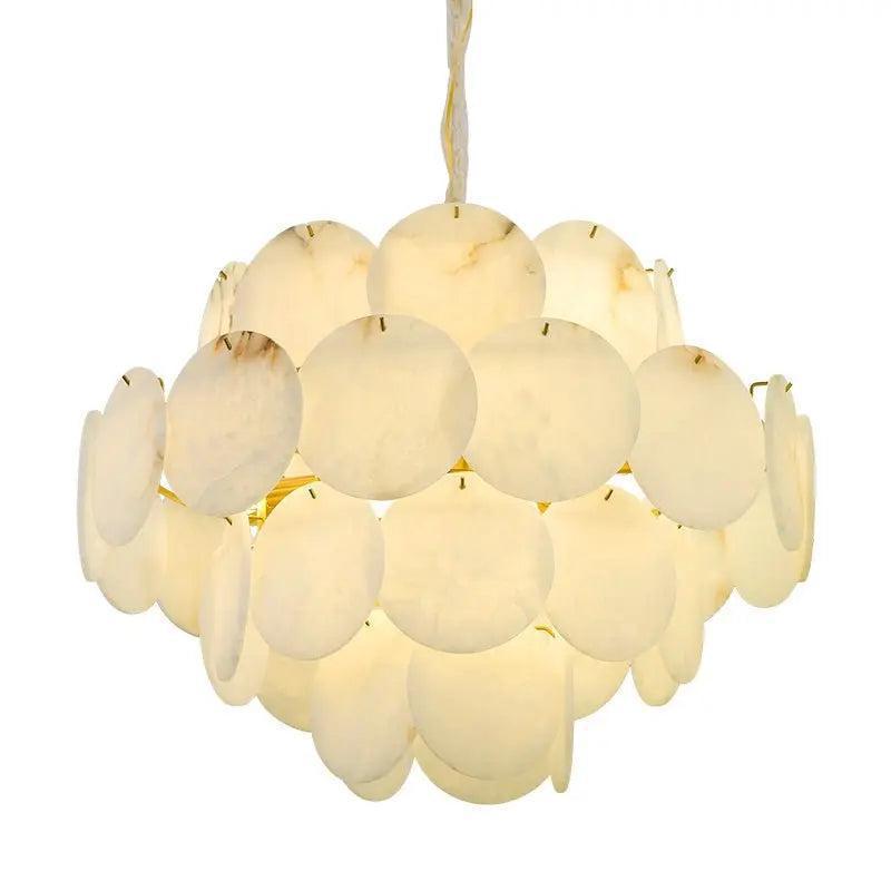 Spain Alabaster Brass Living Room Chandelier