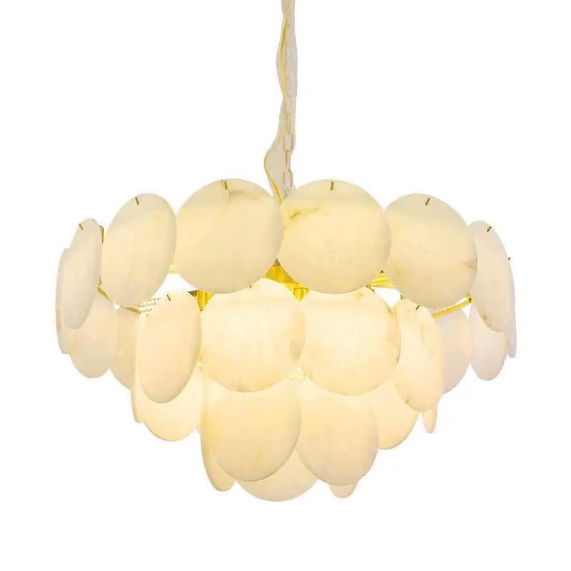 Spain Alabaster Brass Living Room Chandelier