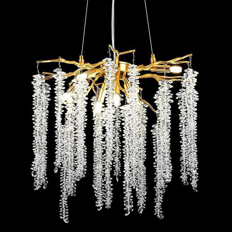 Luster Gaze Radiant Bloom Crystal Branch Chandelier - Background Shot