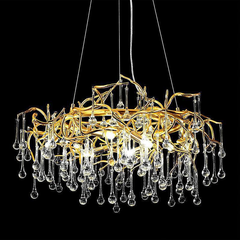 Luster Gaze Verdant Canopy Round Branch Chandelier - Background Shot